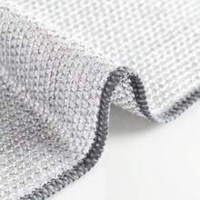 12/10/8/6/4/1pc Two Styles Randomly Shipped,Magic Cleaning Cloth Thickened Double -Sided Metal Steel Wire Rags Kitchen Dish Pot Washdishing Cloths Towel Clean Tools