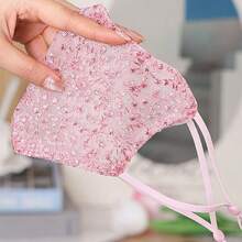 Summer Starry Sky Sunscreen Face Mask, Goddess Lace Embroidery, Ultra-Thin Mesh Lining, Fashionable & Breathable, Seamless Design, Multi-Functional & Washable - Multicolor - View 6