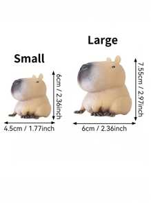 1 件可爱水豚挤压玩具，有趣且可缓解压力的玩具，可爱的宠物和动物玩具，适合儿童益智游戏、青少年和成人缓解压力和减轻压力，圣诞节、生日、节日派对礼物 - 彩色 - 查看 15