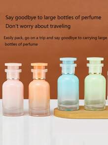 1pc Outdoor Travel Perfume Bottle, Ombre Color Bottle With Spray, Lightweight And Portable