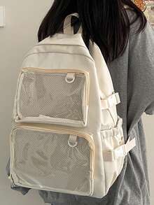 2024 New Cute JK Clear Pocket Backpack, Women Transparent Backpack, School Bag