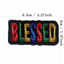 2/3 buah Patch Huruf Bordir Tempel Setrika untuk Dekorasi Pakaian, Jaket, Topi, dan Tas DIY - MultiWarna - View 4