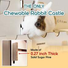 ®  Large Rabbit Hideout And Castle - Easy To Assemble Wooden Houses And Hideouts With Ramps And Tunnels Bunny Castle And Rabbit House For Rabbits To Hide And  Indoor - 1 - View 3