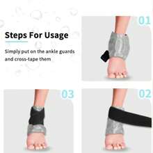 [Hot & Cold] Adjustable Sports Foot Ice Bag With Gel Pack, Microwave Heating, Freezable & Reusable, Ankle Support And Cushion