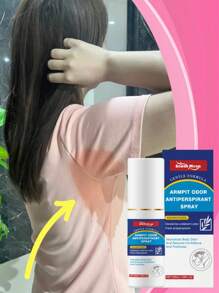 Underarm Fresh Deodorant Spray - Sweat & Odor Control, Portable Design, Non-Sticky, Fresh Scent, Eliminates Odor, Keeps Underarms Dry & Comfortable, Enjoy Fresh & Fragrant Summer