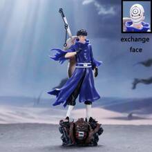 Banpresto Scultura Obito Uchiha a due teste, statua modello sostituibile, accessorio anime, decorazione di action figure, decorazione per la casa, ornamento per auto, piccolo regalo, regalo festivo
