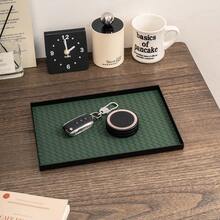 Luxury Faux Leather Storage Tray, Rectangular Design In Black, White, Brown Colors, Suitable For Bathroom Towel, Entryway Key, Fragrance, Cosmetic, Lipstick, Fragrance Storage, Living Room Desktop Storage Tray, Hotel Decor Back To School - Multicolor - View 16