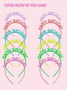 12قطعة/6 قطع أشرطة رأس بلاستيكية لحفلة عيد الميلاد (مقاس موحد يناسب معظم الحالات، 6 قطع في كل عبوة)