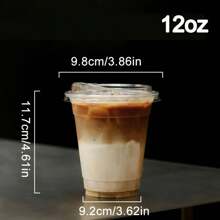 Reusable Acrylic Clear Insulated Cup Lid - Suitable For Cold & Hot Beverages, Iced Coffee, Milkshakes, Cold Drinks, Outdoor Picnics, Birthday Parties And Everyday Use - Multipurpose, Easy To Clean