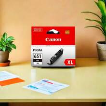 High-Capacity Black Ink Cartridge For Canon Printers, CLI-651XL Compatible Replacement For Vibrant, Long-Lasting Prints - Ideal For Home And Office Use