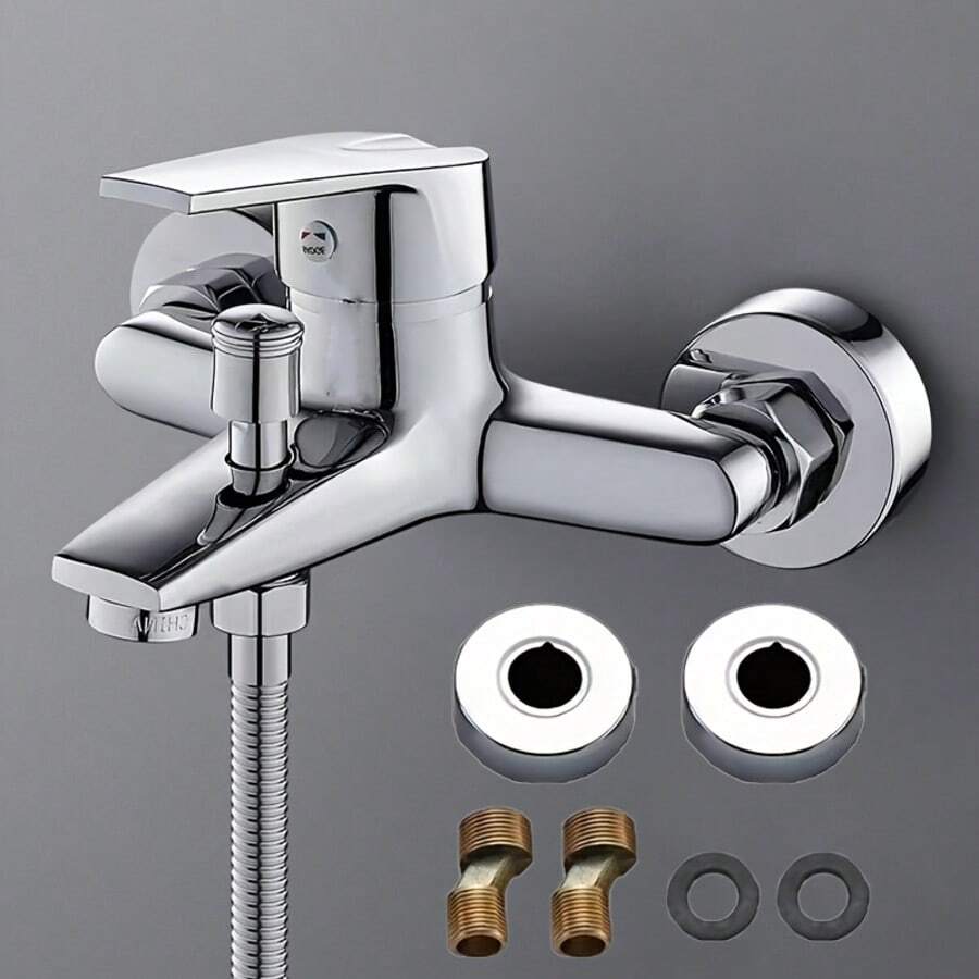 Bathtub Faucet Wall Mounted Shower Faucets Bathroom Mixing Valve Hot Cold Water Tap Household Toilet Single Handdle Tap