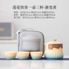 Lotus, One Pot and Three Cups, Gradient Yellow