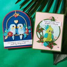 A Parrot Animal Leaf Golden Cutting Die Cutting Die Album Diy Scrapbook Paper Craft Knife Die Blade Stamping Die