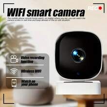 1个小型智能全高清摄像机，支持WiFi、夜视、双向语音通话、移动侦测等功能，USB供电，适用于家庭|办公室|监控，支持手机观看及远程监控，适合老人|宠物及儿童的监控。