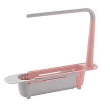 Multifunctional Telescopic Storage Rack For Laundry 1Pc Support For Storage For Laundry Regolabile Updated Expandable 2 In 1 For Home Kitchen - Pink - View 2