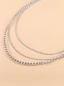 1 Stück Mehrschichtige Hip-Hop Punk Kette, dekorative Hänge Kette, Y2K Punk mehrschichtige Hosen Kette für Jeans Hosen