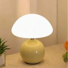 1 Piece, Modern LED Decorative Desk Lamp, Cream Style, USB Power Supply, Button Switch, Tri Color Lighting, Adjustable Brightness, Mushroom Shaped Desk Lamp, Suitable For Dormitory, Study, Reading And Home Decoration Night Lights, Can Be Used As Valentine's Day And Birthday Gifts