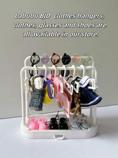 1-21pcs BJD Drying Rack For Labubu, Summer Clothes Storage Clothes Hanger, Shoe Storage Rack, Accessory Storage Drying RackMultifunctional Storage Rack, Which Can Be Used For Beauty Egg Drying Rack, Kitchen Supplies Storage Rack, Grain Storage Box, Multi-Purpose Storage Rack