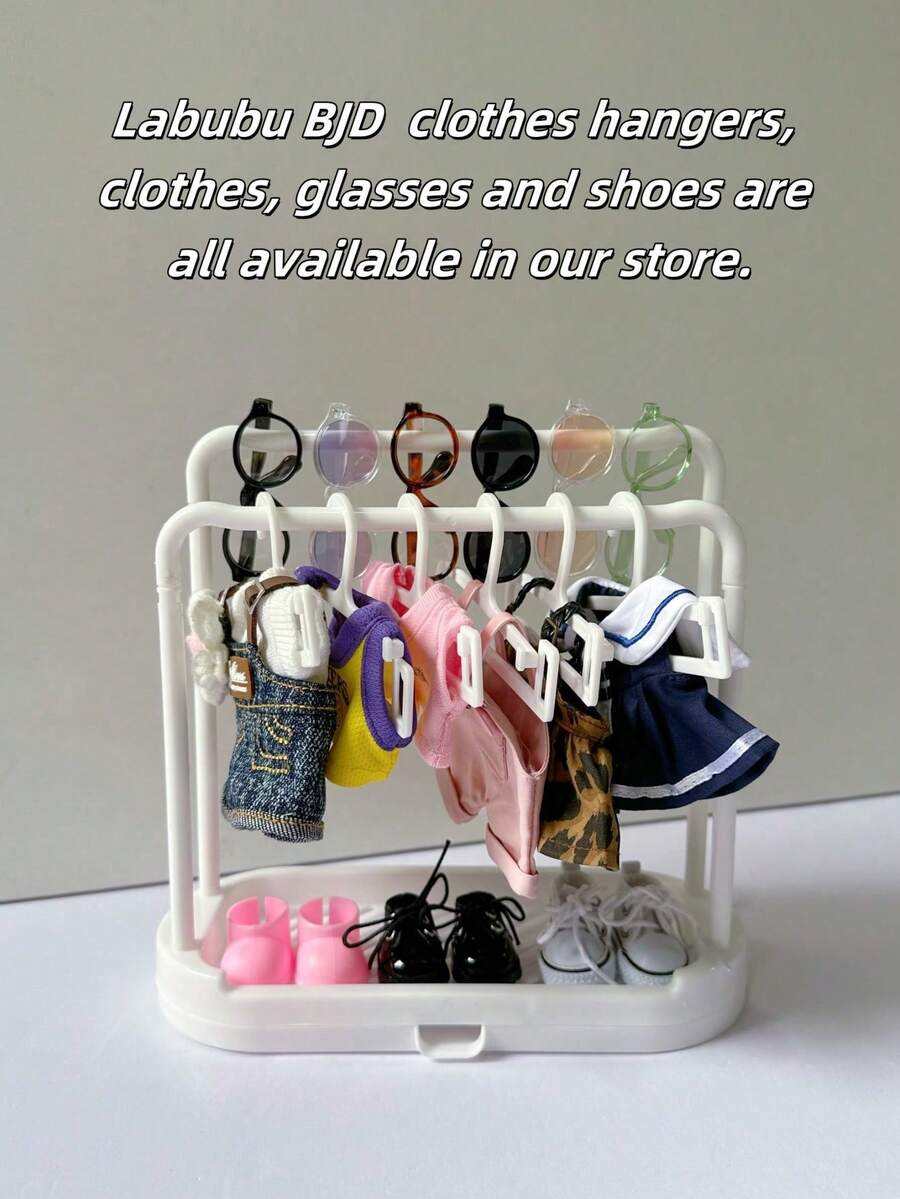 1-21pcs BJD Drying Rack For Labubu, Summer Clothes Storage Clothes Hanger, Shoe Storage Rack, Accessory Storage Drying RackMultifunctional Storage Rack, Which Can Be Used For Beauty Egg Drying Rack, Kitchen Supplies Storage Rack, Grain Storage Box, Multi-Purpose Storage Rack