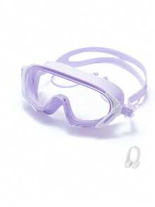 Adult Swimming Goggles, Ultra-Clear Vision Anti-Fog And UV Protection, Suitable For Various Swimming Activities, Comes With Nose Clip