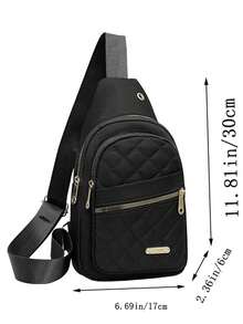 Nueva mochila cruzada casual, de moda y versátil para hombres, de gran capacidad, ligera, bolsa de hombro y pecho - Multicolor - Ver 6