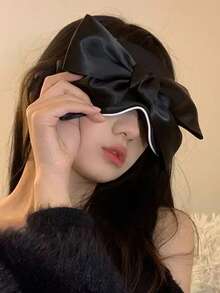 Bowknot Sleep Mask, Gift, Light Blocking & Eye Fatigue Relief, Travel Rest Eye Cover,School,Back To School,Travel,Travel Essentials,Home Essentials,Eye Mask,Sleep Mask - Multicolor - View 2