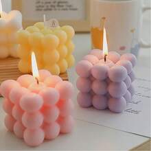 1 支泡泡蜡烛，美丽的极乐泡泡蜡烛 - 装饰蜡香薰，香味，可爱的北欧糕点，大号装饰形状蜡烛，适合家居装饰和礼物，有多种颜色、香味和尺寸可供选择 - 彩色 - 查看 12