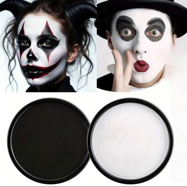 Small Compact Face Paint Palette With Vivid Colors, Dense Texture, Uniform Application, Watersoluble And Easy To Wash, Suitable For Halloween, Carnival, Christmas, Comic Cons, Parties, Performances, Cosplayschool Supplies,Back To School
