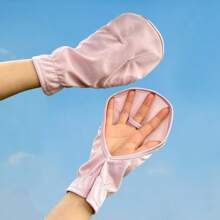 زوج من قفازات الحماية من الشمس، مضادة للانزلاق للقيادة في الصيف، قابلة للتنفس، مقاومة للأشعة فوق البنفسجية، قفازات قصيرة رقيقة للحماية من الشمس