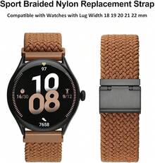 Smart Watch Strap - Brown (Black Buckle) - View 9