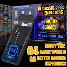 Upgraded Retro Gaming Console, Retro Game Stick, Wireless Retro Game Console With 20000+ Games & 15 Emulators, Retro Drive Game Stick 4K - 黑色 - 查看 3