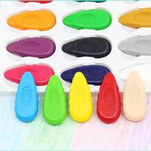 3D Dreidimensionale Wassertropfen Buntstifte, die die Hände nicht schmutzig machen, Kunststoffform Buntstifte, 12/24 Farben, Malwerkzeuge, Schulbedarf, Schulanfang