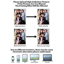1 Pc, Custom Photo, Polished Plexiglass Wooden Frame,Customize Your Wedding Commemoration, Precious Memories,Personalized Canvas Printed Poster Art, Perfect For Families, Couples, Pets' Memories, And A Perfect Gift For Anniversaries