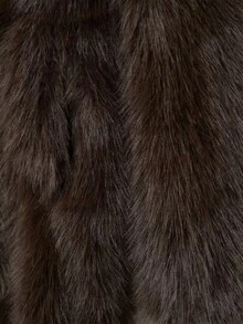 Seelio Women's Faux Fur Oversized Coat, Warm And Cozy European Style, Winter New Arrival - Brown - View 9