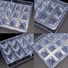 Hard Plastic Pyramid Chocolate Mold 21 Creative Starry Sky Chocolate Mold DIY Baking Mold