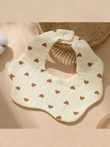 4pcs Soft Breathable Printed Baby Bibs, Infant Burp Cloths, Feeding Drool Bandana