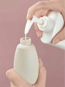 1 件可再填充硅胶旅行瓶防漏可挤压硅胶旅行装容器，硅胶旅行瓶套装用于填充化妆品洗发水液体，防漏可再填充容器，实用旅行瓶套装，旅行洗漱用品瓶洗发水旅行容器旅行洗发水容器 PP 乳液瓶，旅行必需品