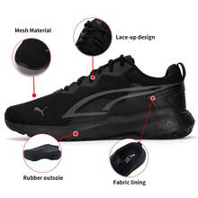 Puma Unisex All-Day Active Basic Series Casual Shoes, Comfortable Mesh Low-Top Sneakers 386269-01