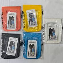 Kayaking Surfing Bags Waterproof PVC Mobile Phone Bag With Phone Touch Dry Bag Shoulder Swimming Diving Rafting Foating Beach Sport - Orange - View 10