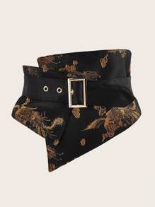 Women's Waist Cincher Wide Elastic Waist Belt, Fashion And Versatile