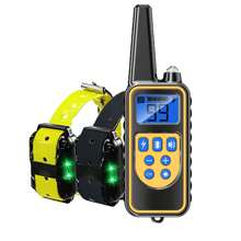 Halsband mit Stromschlag für Hunde, Bellhalsband mit Fernbedienung, Hundeerziehungshalsband mit 3 Modi, bis zu 2600 Fuß Reichweite der Fernbedienung, 0~99 Stromstärke-Stufen, 3 Kanäle, für kleine, mittlere und große Hunde, geeignet für 1 Hund, 2 Hunde und 3 Hunde (Halsband mit Fernbedienung)