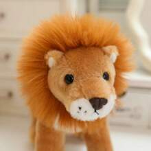 20cm/7,87 pollici Piccolo peluche morbido di animali della giungla, leone, tigre, cervo, leopardo, maiale rosa, asino, peluche di animali selvatici, giocattolo perfetto per compleanno, Capodanno o San Valentino per bambini - Forniture per decorazione di Ognissanti da giardino con animali selvatici