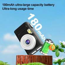 1080P HD Digital Mini Camera Intelligent Focusing Screen 4800W Pixels Compatible MicroSD 32GB 64GB 128GB