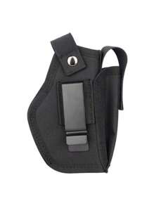 1 universelle Pistolenholster mit Magazintasche, verdeckter Tragegurt innen oder außen, Holster für links- und rechtshändige Pistolen, Schwarz für Damen/Herren