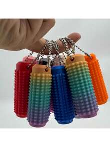 Petit Ouchies Fidget, Mini Jouet Fidget de Poche pour Adultes, Stimulant de Douleur Fidget, Pendentif Clé Évacuant Imprimé en 3D, 1 pièce Porte-clés Stimulant Épineux Grippie pour Soulagement de l'Anxiété Positif, Cadeaux de Nouveauté pour Amis