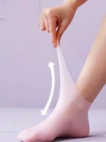 2pcs Gel Foot Mask Leg Warmers For Women, Dead Skin Removal, Moisturizing Silicone Foot Peeling Exfoliating Leg Warmers