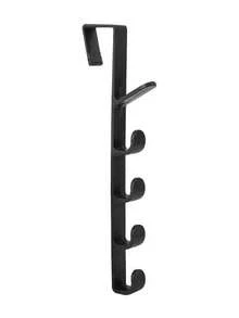 门上长型多钩架，纯色衣架收纳架，适用于宿舍收纳包包、衣服、帽子 - 彩色 - 查看 10