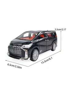 2025 New 6-Door Elf Car Model, Inertia Powered Music Toy Car, Luxury MPV Business Vehicle, Baby Ornament, Birthday/Holiday/Gift