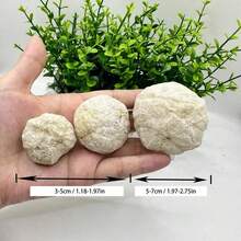 1 Piece Of Natural White Crystal Agate Earth Gemstone, DIY Gift Making, Spiritual Decoration Stone, Meditation Therapy Crystal, Bringing Good Luck, Holiday Party, Best Holiday Gift, Kaifeng Geodetic Measurement Egg - An Inspiring Geological Gift Showcasing Rough Collections Of Gemstones - Multicolor - View 13