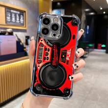 Designed For IPhone 16/15/14/13/12/11 Xs Pro Max Plus Phone Case Luxury Electroplated Clear Drop Protection Four Corner Anti Shockproof Protective Limited Edition Men Girl Western Tify Case Cover Milwaukee Tool M18 Fuel 07v-I102 Collection - 黑色 - 查看 9